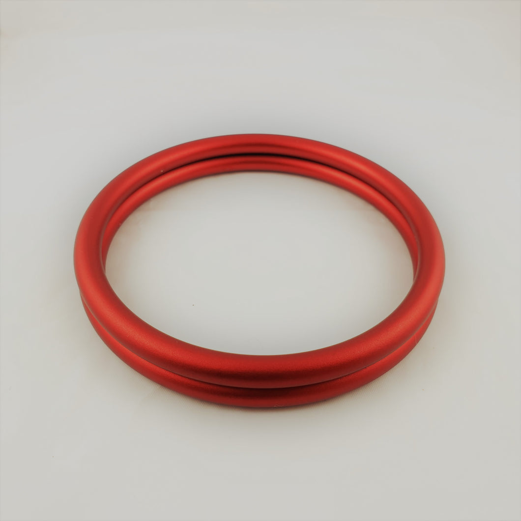 Matte Red Aluminium Sling Rings