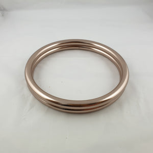 Shiny Champagne Aluminium Sling Rings