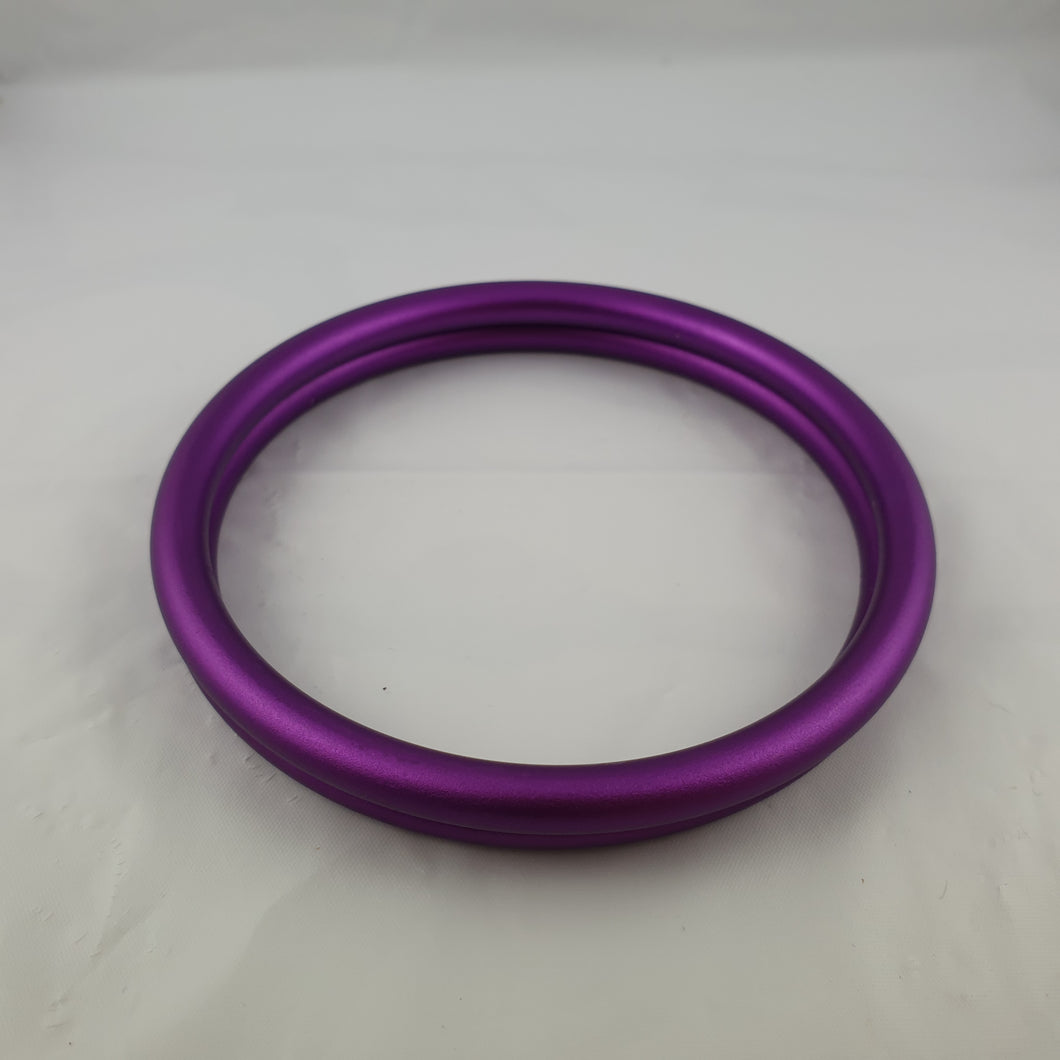 Matte Purple Aluminium Sling Rings