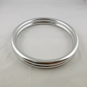 Shiny Silver 3 " Large Aluminium Sling Rings 2nd Grade