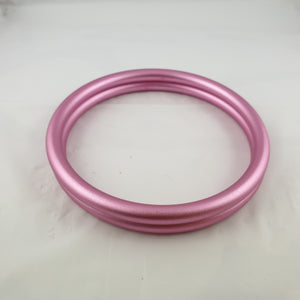Matte Pale Pink Aluminium Sling Rings