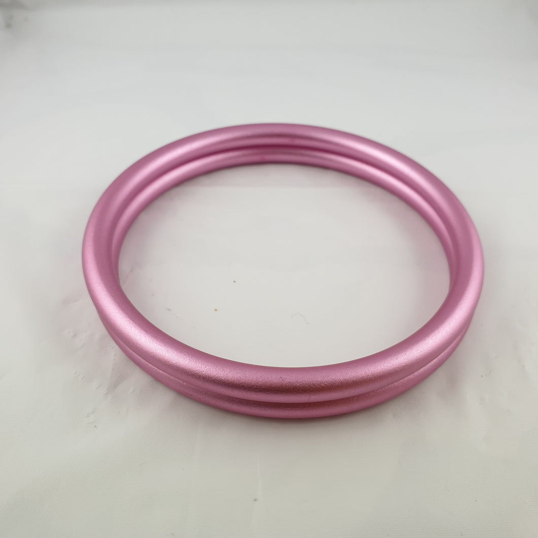 Matte Pale Pink Aluminium Sling Rings