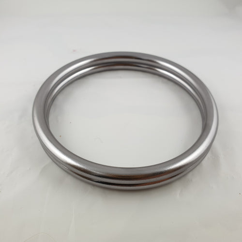 Shiny Light Grey Aluminium Sling Rings 2nd grade