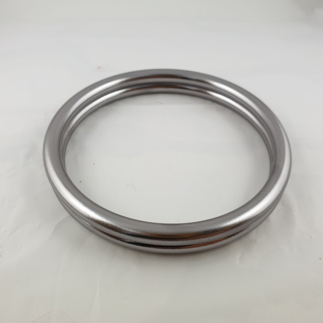 Shiny Light Grey Aluminium Sling Rings 2nd grade