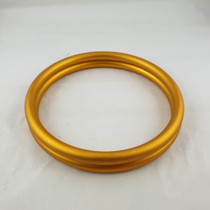 Matte Yellow Gold Aluminium Sling Rings