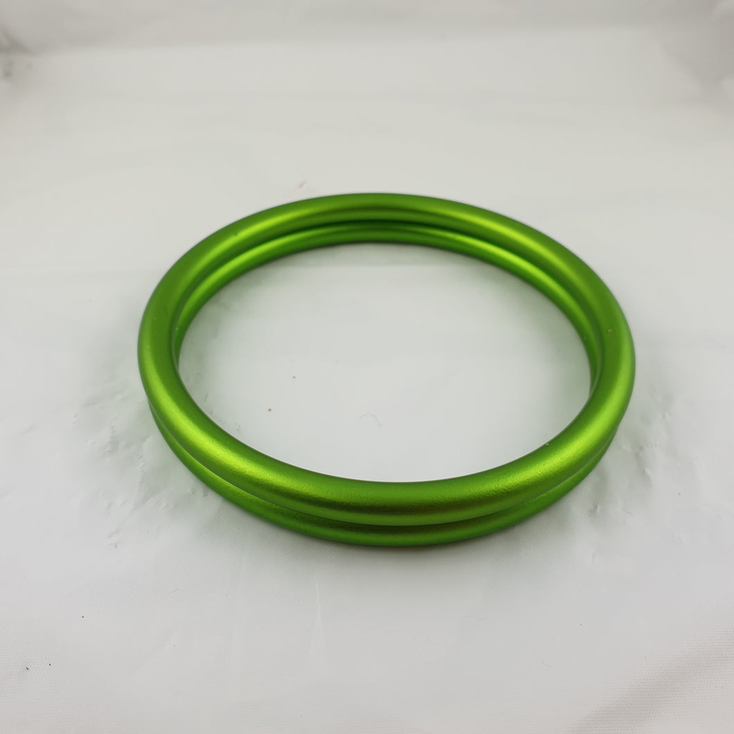 Matte Lime Green Aluminium Sling Rings