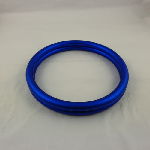 Matte Blue Aluminium Sling Rings