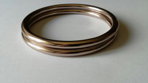Shiny Champagne 3 " Large Aluminium Sling Rings 2nd Grade